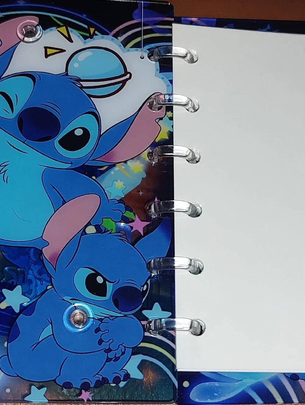 New! A7 Stitch Acrylic Shaker Notebook With Paper
